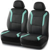Picture of Skechers Memory Foam Car Seat Covers, Air Cool Mesh Thick Seat Covers,Two Front Car Seat Protector,Airbag Compatible, Automotive Comfort Protection for Most Cars,Van,Trucks, SUVs,Green