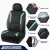 Picture of Skechers Memory Foam Car Seat Covers, Air Cool Mesh Thick Seat Covers,Two Front Car Seat Protector,Airbag Compatible, Automotive Comfort Protection for Most Cars,Van,Trucks, SUVs,Green