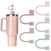 Picture of 5-Pack Silicone Straw Covers Compatible with Stanley Cups - Dust-Proof Straw Caps for 40 oz Tumblers and Water Bottles