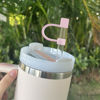 Picture of 5-Pack Silicone Straw Covers Compatible with Stanley Cups - Dust-Proof Straw Caps for 40 oz Tumblers and Water Bottles