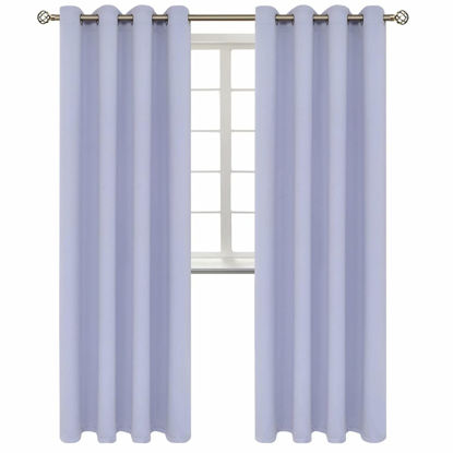 Picture of BGment Room Darkening Curtains 95 Inches Long - Grommet Thermal Insulated Drapes Window Treatment Curtains for Bedroom, 2 Panels, 52 x 95 Inch, Lavander