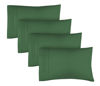 Picture of CGK Unlimited Queen Size Microfiber Pillowcase Set of 4 - Soft, Premium Quality, Machine Washable, Emerald Green
