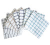 Picture of Premium Dish Towels (12”x 12”, 8 Pack) | Cotton Kitchen Hand Towels | Kitchen Towels | Highly Absorbent Tea Towels Set | Multicoloured - Checked