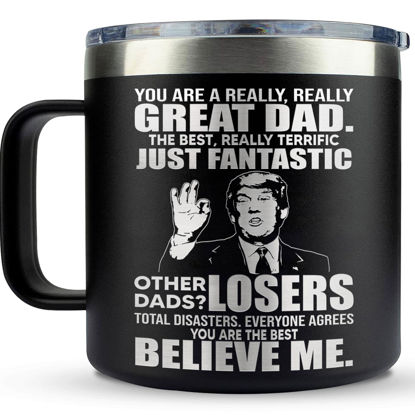 Picture of Gifts for Dad from Daughter, Son - Christmas Gifts for Dad, Dad Christmas Gifts - Dad Gifts for Birthday, Birthday Gifts for Dad, Dad Birthday Gift, Happy Birthday Dad, Dad Birthday - Dad Mug 14Oz