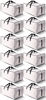 Picture of HOMESURE 12 Pack Large Strong Moving Bags with Zippers & Carrying Handles - Water-Resistant - Heavy Duty Storage Tote for Space Saving, Fold Flat, Alternative to Moving Box (Semi-Transparent)