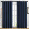 Picture of NICETOWN Blackout Curtain Panels 84 - Window Treatment Energy Saving Thermal Insulated Solid Grommet Blackout Drapes for Living Room (Navy, 1 Pair, 66 by 84-Inch)