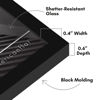 Picture of Americanflat 6x6 Picture Frame with Shatter-Resistant Glass - Streamline Collection - Thin Square Picture Frame for Tabletop and Wall Display - Hanging Hardware and Easel Stand Included - Black