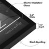 Picture of Americanflat 9x12 Picture Frame with Shatter-Resistant Glass - Streamline Collection - Thin Border Photo Frame for Wall and Tabletop Display - Hanging Hardware and Easel Back Included - Black
