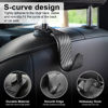 Picture of LivTee Car Purse Hook, Headrest Hook for Car, 4 Pack Universal Auto Car Seat Headrest Hook Hangers Organizer for Purse Coat Umbrellas Grocery Bags Handbag, Car Accessories - Carbon Fiber Black