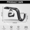 Picture of LivTee Car Purse Hook, Headrest Hook for Car, 4 Pack Universal Auto Car Seat Headrest Hook Hangers Organizer for Purse Coat Umbrellas Grocery Bags Handbag, Car Accessories - Carbon Fiber Black