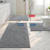 Picture of Smiry Luxury Chenille Bathroom Rugs 30x20, Extra Soft and Absorbent Shaggy Bath Mat, Machine Washable, Non-Slip Plush Carpet Runner for Tub, Shower, and Floor, Home Decor Accessories, Dark Grey