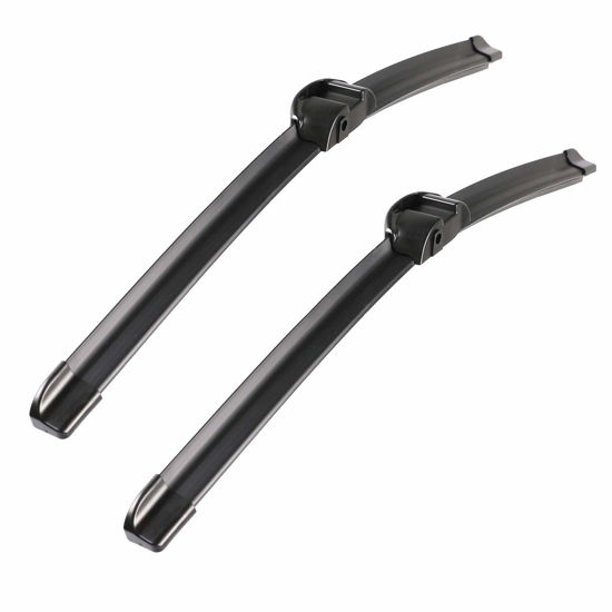 Picture of 2 Wipers Factory Replacement For VW Volkswagen Touareg Porsche Cayenne 2008-2016 Original Equipment Windshield Wiper Blades Set - 26"+26" Side Lock (Set of 2) Not for J HOOK