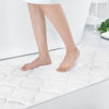 Picture of OLANLY Memory Foam Bath Mat Rug 70x24, Ultra Soft Non Slip and Absorbent Bathroom Rug, Machine Wash Dry, Comfortable, Thick Bath Rug Carpet for Bathroom Floor, Tub and Shower, White