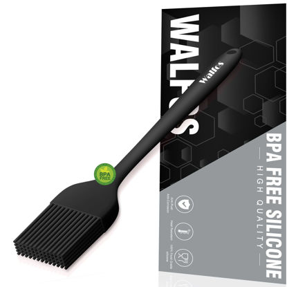 Picture of Walfos Small Basting Pastry Brush, Silicone Pastry Brush, Heat Resistant Perfect for BBQ Grill Baking Kitchen Cooking, Strong Steel Core and One-Pieces Design, BPA Free and Dishwasher Safe (8.2")
