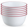 Picture of Corelle,Glass 28oz Red Band Bowl 6pk