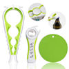 Picture of Jar Opener for Weak Hands, Seniors with Arthritis, 5 in 1 Multi Function Bottle Opener Lid Opener For Arthritic Hands with Non Slip Rubber Jar opener Gripper Pad(3-piece set, Green)