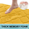 Picture of OLANLY Memory Foam Bath Mat Rug 40x32, Ultra Soft Non Slip and Absorbent Bathroom Rug, Machine Wash Dry, Comfortable, Thick Bath Rug Carpet for Bathroom Floor, Tub and Shower, Yellow