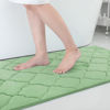 Picture of OLANLY Memory Foam Bath Mat Rug 47x32, Ultra Soft Non Slip and Absorbent Bathroom Rug, Machine Wash Dry, Comfortable, Thick Bath Rug Carpet for Bathroom Floor, Tub and Shower, Sage Green