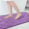 Picture of OLANLY Memory Foam Bath Mat Rug 70x24, Ultra Soft Non Slip and Absorbent Bathroom Rug, Machine Wash Dry, Comfortable, Thick Bath Rug Carpet for Bathroom Floor, Tub and Shower, Lavender
