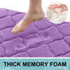 Picture of OLANLY Memory Foam Bath Mat Rug 70x24, Ultra Soft Non Slip and Absorbent Bathroom Rug, Machine Wash Dry, Comfortable, Thick Bath Rug Carpet for Bathroom Floor, Tub and Shower, Lavender