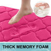Picture of OLANLY Memory Foam Bath Mat Rug 44x24, Ultra Soft Non Slip and Absorbent Bathroom Rug, Machine Wash Dry, Comfortable, Thick Bath Rug Carpet for Bathroom Floor, Tub and Shower, Deep Pink