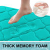Picture of OLANLY Memory Foam Bath Mat Rug 47x32, Ultra Soft Non Slip and Absorbent Bathroom Rug, Machine Wash Dry, Comfortable, Thick Bath Rug Carpet for Bathroom Floor, Tub and Shower, Teal