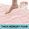 Picture of OLANLY Memory Foam Bath Mat Rug 59x24, Ultra Soft Non Slip and Absorbent Bathroom Rug, Machine Wash Dry, Comfortable, Thick Bath Rug Carpet for Bathroom Floor, Tub and Shower, Pink
