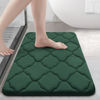 Picture of OLANLY Memory Foam Bath Mat Rug 24x16, Ultra Soft Non Slip and Absorbent Bathroom Rug, Machine Wash Dry, Comfortable, Thick Bath Rug Carpet for Bathroom Floor, Tub and Shower, Dark Green