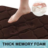 Picture of OLANLY Memory Foam Bath Mat Rug 47x32, Ultra Soft Non Slip and Absorbent Bathroom Rug, Machine Wash Dry, Comfortable, Thick Bath Rug Carpet for Bathroom Floor, Tub and Shower, Brown