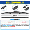 Picture of GSPSCN 12" Rear Wiper For Hyundai Elantra 2012-2009，Tucson 2015-2010 /Kia Sportage 2016-2011 Original Equipment Back Windshield Wiper Blades (12-K)