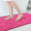 Picture of OLANLY Memory Foam Bath Mat Rug 59x34, Ultra Soft Non Slip and Absorbent Bathroom Rug, Machine Wash Dry, Comfortable, Thick Bath Rug Carpet for Bathroom Floor, Tub and Shower, Deep Pink
