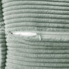 Picture of MIULEE Corduroy Pillow Covers with Splicing Set of 2 Super Soft Couch Pillow Covers Broadside Striped Decorative Spring Textured Throw Pillows for Cushion Bed Livingroom 18x18 inch, Greyish Green