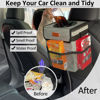 Picture of ELONGRIVER Car Trash Can for Car with Lid Leak Proof, Cute Car Can Trash Bag Hanging, Vehicle Trash Can for SUV Truck Van, Car Garbage Can for Back Front Seat Stripe