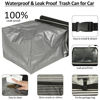Picture of ELONGRIVER Car Trash Can for Car with Lid Leak Proof, Cute Car Can Trash Bag Hanging, Vehicle Trash Can for SUV Truck Van, Car Garbage Can for Back Front Seat Stripe