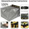 Picture of ELONGRIVER Car Trash Can for Car with Lid Leak Proof, Cute Car Can Trash Bag Hanging, Vehicle Trash Can for SUV Truck Van, Car Garbage Can for Back Front Seat Sunflower Floral
