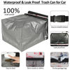 Picture of ELONGRIVER Car Trash Can Bin for Car Back Seat Leak Proof, Cute Car Trash Bag Hanging, Vehicle Trash Can for SUV Truck Van, Automotive Car Garbage Cans Front Seat Flamingos