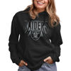 Picture of Junk Food Standard Spotlight Pullover Hoodie. Relaxed Unisex Fit, Las Vegas Raiders-Black, Large