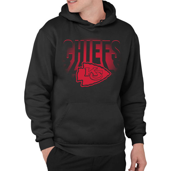 Picture of Junk Food Clothing x NFL - Kansas City Chiefs - Team Spotlight - Unisex Adult Pullover Fleece Hoodie for Men and Women - Size Large