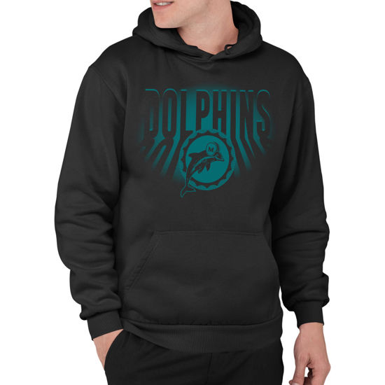 Picture of Junk Food Clothing x NFL - Miami Dolphins - Team Spotlight - Unisex Adult Pullover Fleece Hoodie for Men and Women - Size 3X-Large