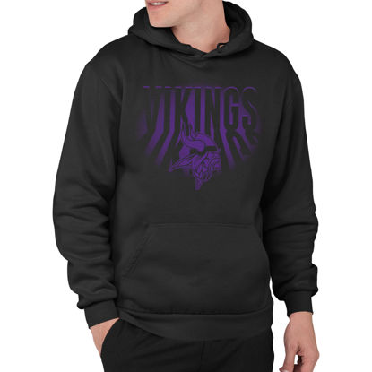 Picture of Junk Food Clothing x NFL - Minnesota Vikings - Team Spotlight - Unisex Adult Pullover Fleece Hoodie for Men and Women - Size Large