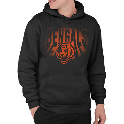 Picture of Junk Food Clothing x NFL - Cincinnati Bengals - Team Spotlight - Unisex Adult Pullover Fleece Hoodie for Men and Women - Size XX-Large