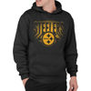 Picture of Junk Food Clothing x NFL - Pittsburgh Steelers - Team Spotlight - Unisex Adult Pullover Fleece Hoodie for Men and Women - Size Small, Black