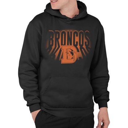 Picture of Junk Food Clothing x NFL - Denver Broncos - Team Spotlight - Unisex Adult Pullover Fleece Hoodie for Men and Women - Size Medium