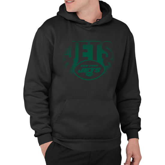 Picture of Junk Food Clothing x NFL - New York Jets - Team Spotlight - Unisex Adult Pullover Fleece Hoodie for Men and Women - Size Small