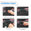 Picture of 4PCS Car Seat Headrest Hooks, Auto Back Seat Hanger Holder, Durable Stylish Vehicle Organizer Universal Car Interior Accessories, Storage Hooks for Purses, Bags, Clothes, Hats (Black/Red Flag)