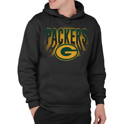Picture of Junk Food Clothing x NFL - Green Bay Packers - Team Spotlight - Unisex Adult Pullover Fleece Hoodie for Men and Women - Size 3X-Large , Black