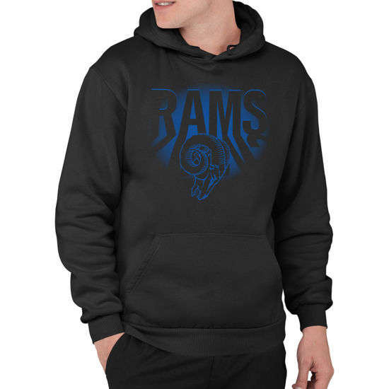 Picture of Junk Food Clothing x NFL - Los Angeles Rams - Team Spotlight - Unisex Adult Pullover Fleece Hoodie for Men and Women - Size Large
