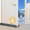 Picture of MAXTID Large Door Draft Stopper 30 Inch for Small Size Bedroom Door, Fits 0.5 to 1.7" Gaps Under Door Draft Air Blocker Grey Door Gap Stoppers Door Draft Guard for Bottom of Doors