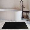 Picture of Cotton Paradise 100% Cotton Non Slip Bath Mats for Bathroom, 17x24 inch Soft Absorbent Quick Dry Machine Washable Floor Bath Mat, Black Bath Rug
