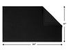 Picture of Cotton Paradise 100% Cotton Non Slip Bath Mats for Bathroom, 17x24 inch Soft Absorbent Quick Dry Machine Washable Floor Bath Mat, Black Bath Rug